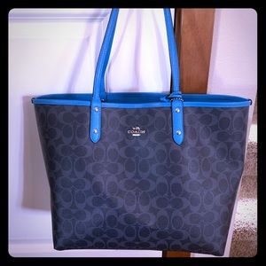 Coach reversible city tote